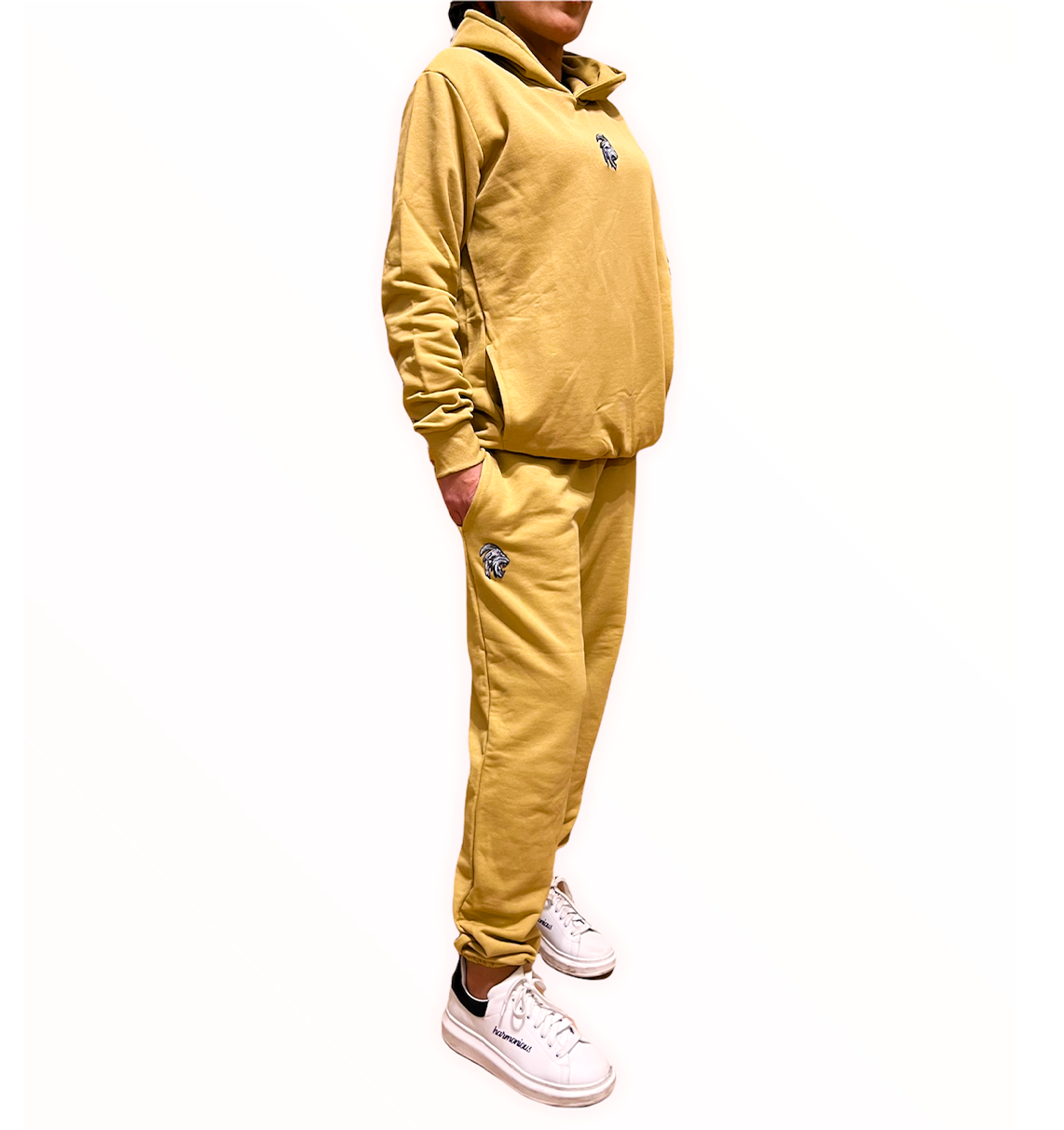 Felpa Street Cammello con Cappuccio 100% Cotone e 100% Made in Italy