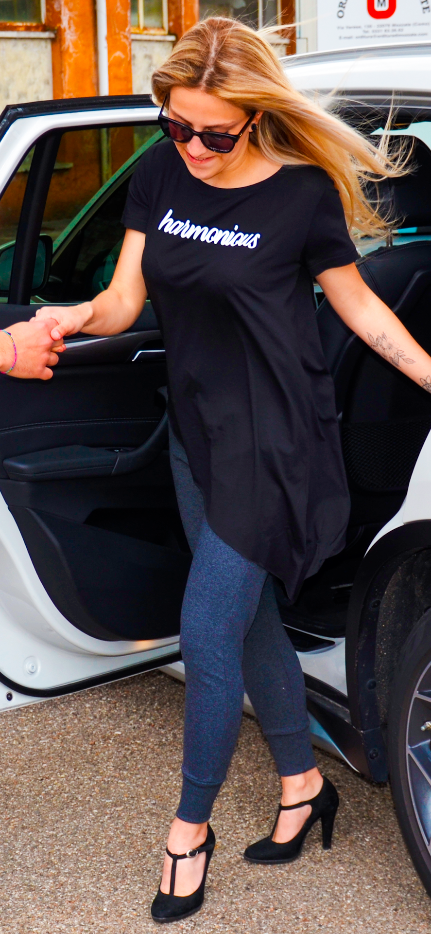 Pantalone donna in felpa Harmonious 100% produzione Made in Italy