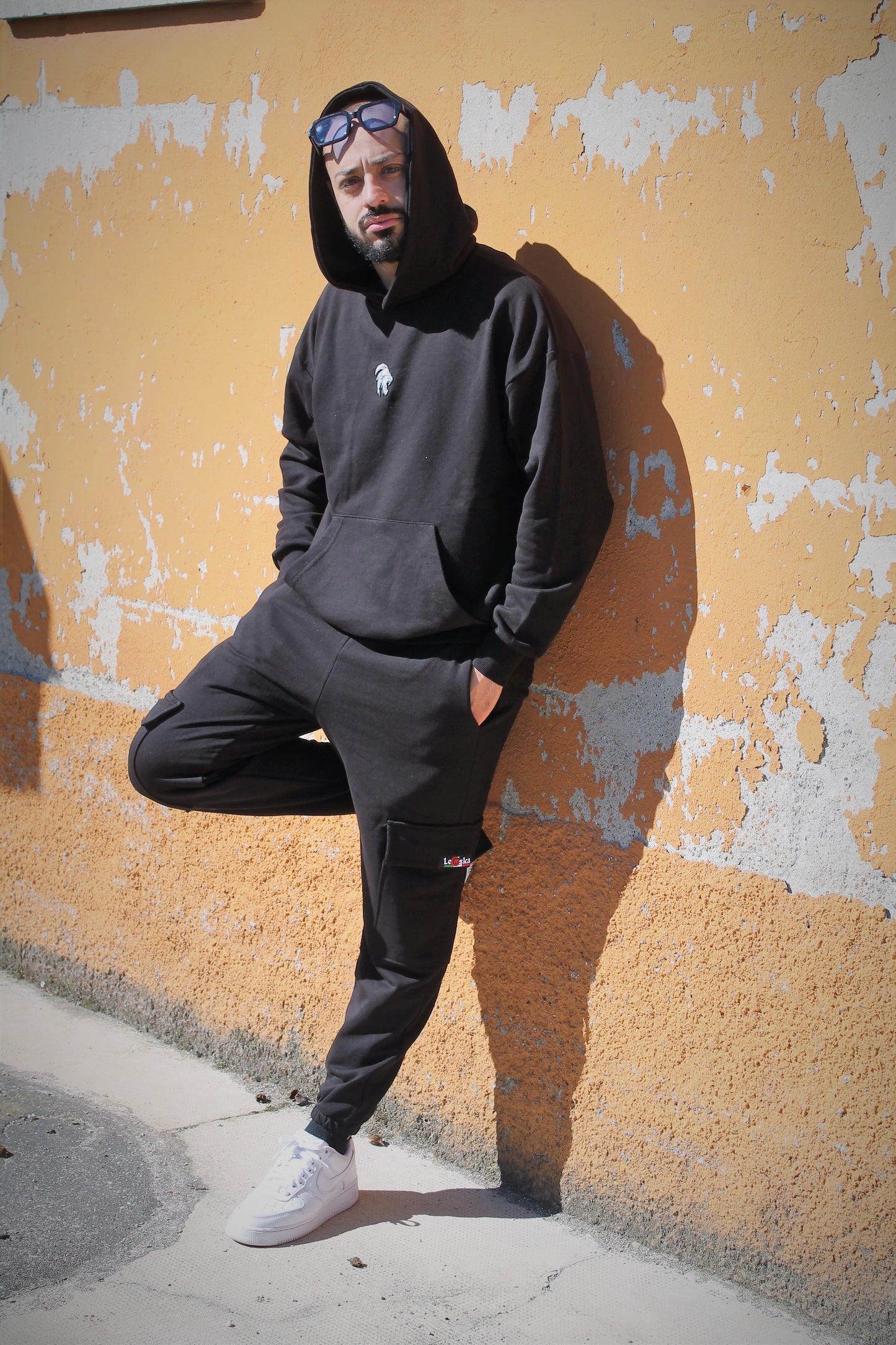 Felpa Street con Cappuccio 100% Cotone Made in Italy