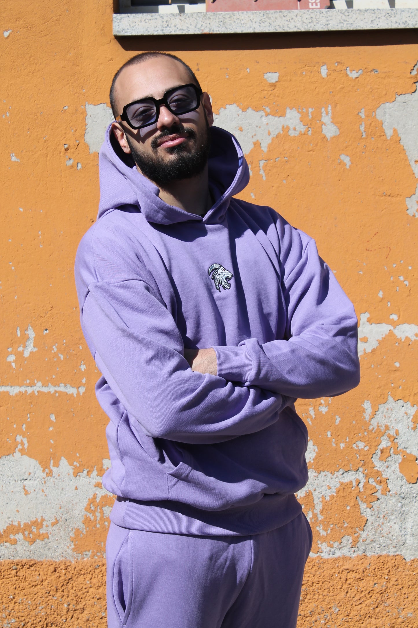 Felpa Street con Cappuccio 100% Cotone Made in Italy