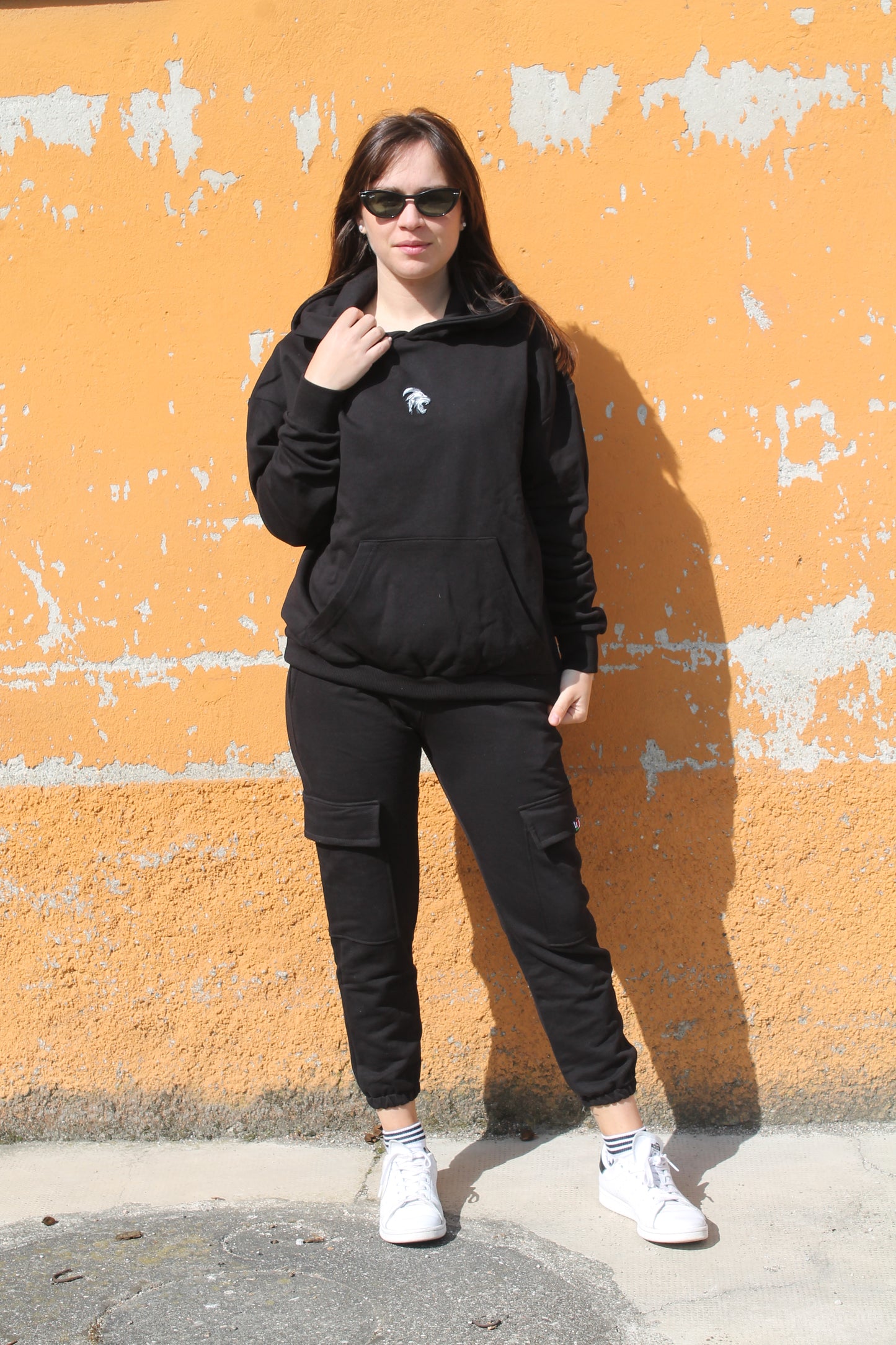 Felpa Street con Cappuccio 100% Cotone Made in Italy