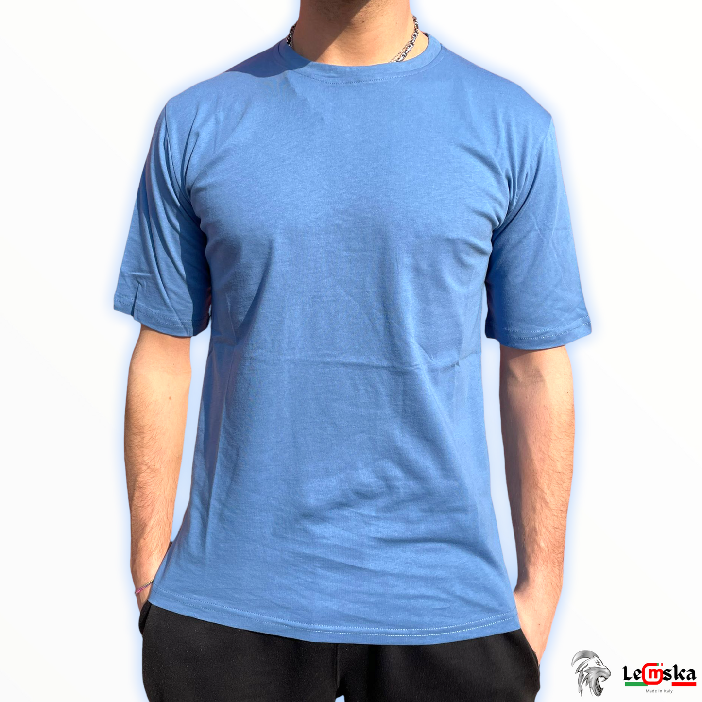 T-Shirt Neutra Oversize Prodotto 100% Made In Italy