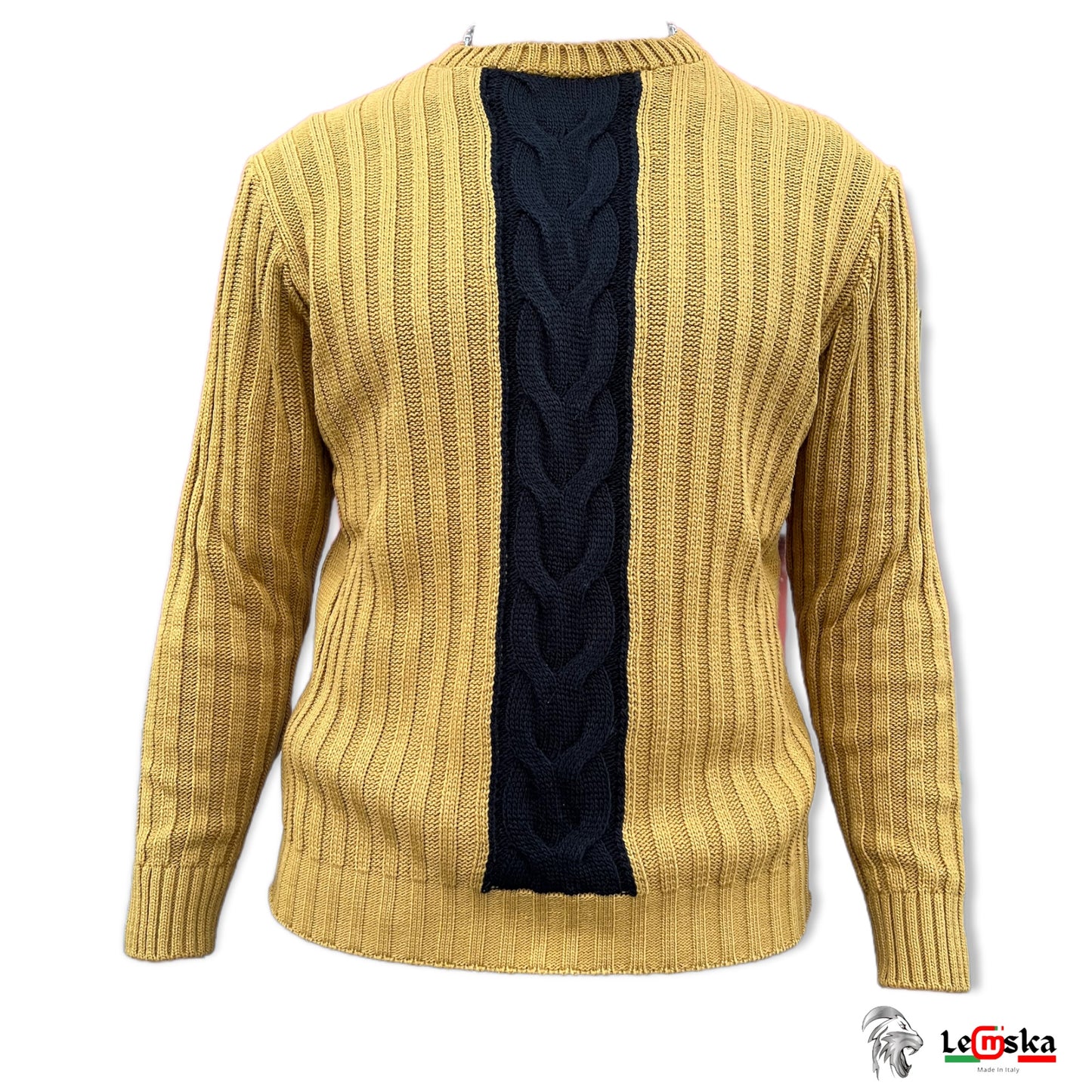 MAGLIONE MISTO LANA UOMO PARICOLLO MADE IN ITALY