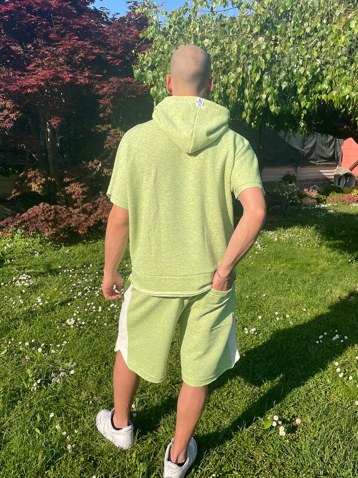 COMPLETO CORTO di Cotone in 3 Varianti di colore Made in Italy