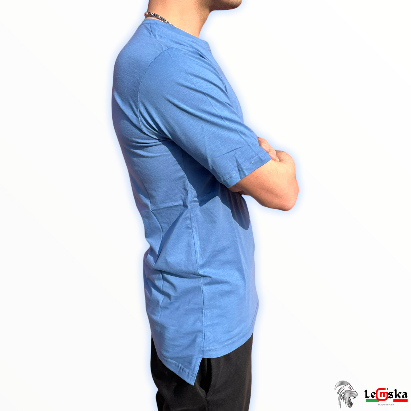 T-Shirt Neutra Oversize Prodotto 100% Made In Italy