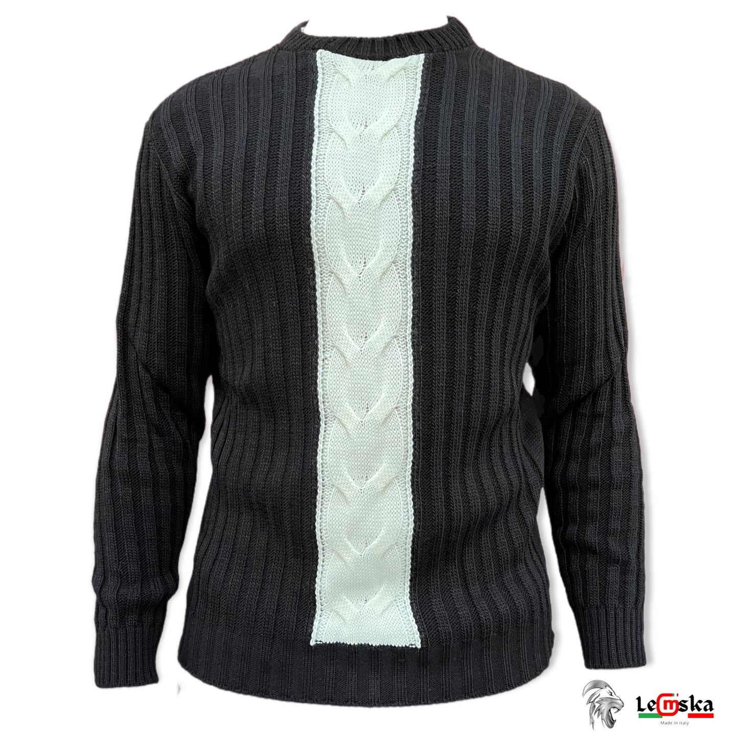 MAGLIONE MISTO LANA UOMO PARICOLLO MADE IN ITALY