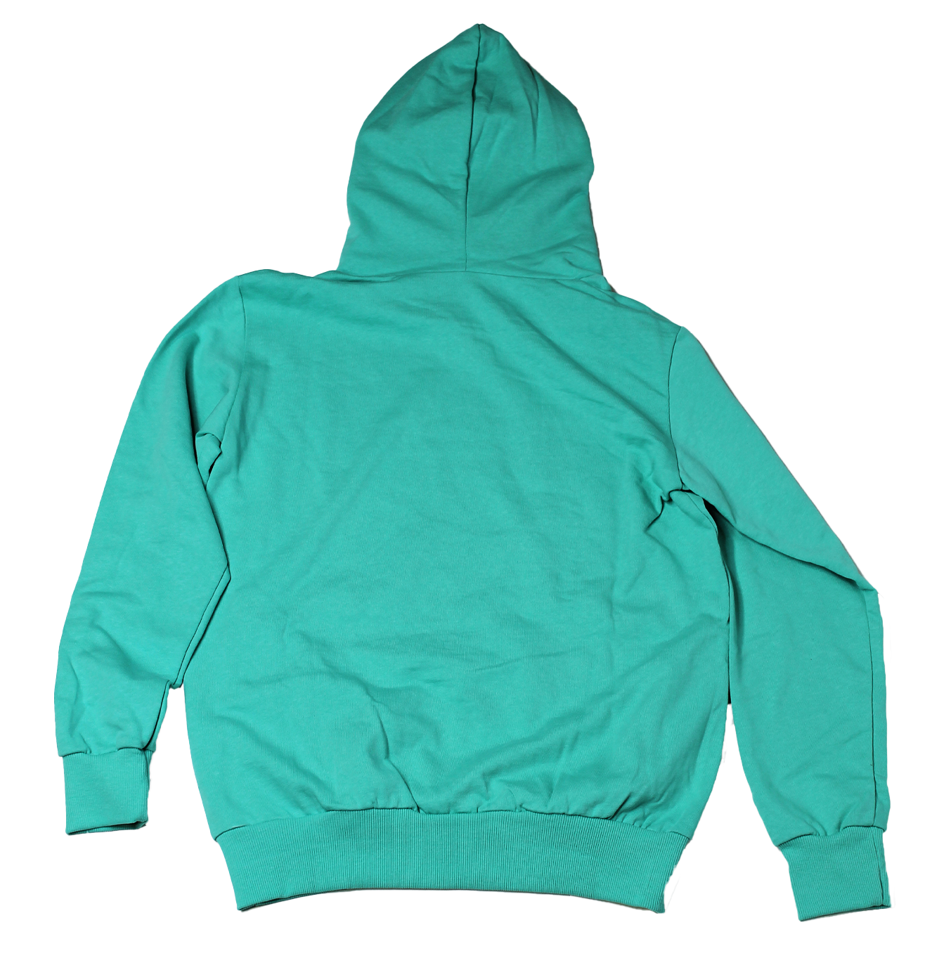 Felpa Street Acqua Marina con Cappuccio 100% Cotone e 100% Made in Italy