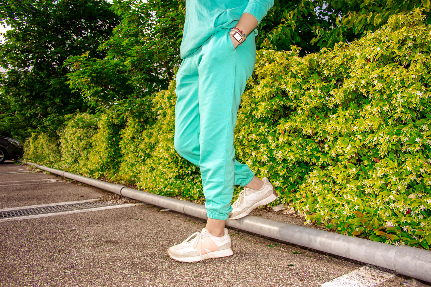 Pantalone Tuta Acqua Marina 100% cotone e 100% Made in Italy