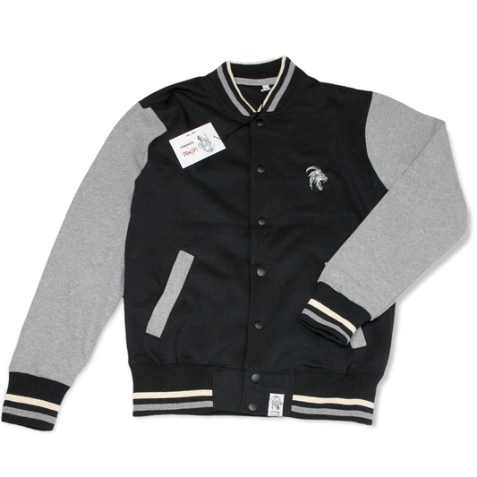 Giacca Baseball bicolore in Felpa Made in Italy