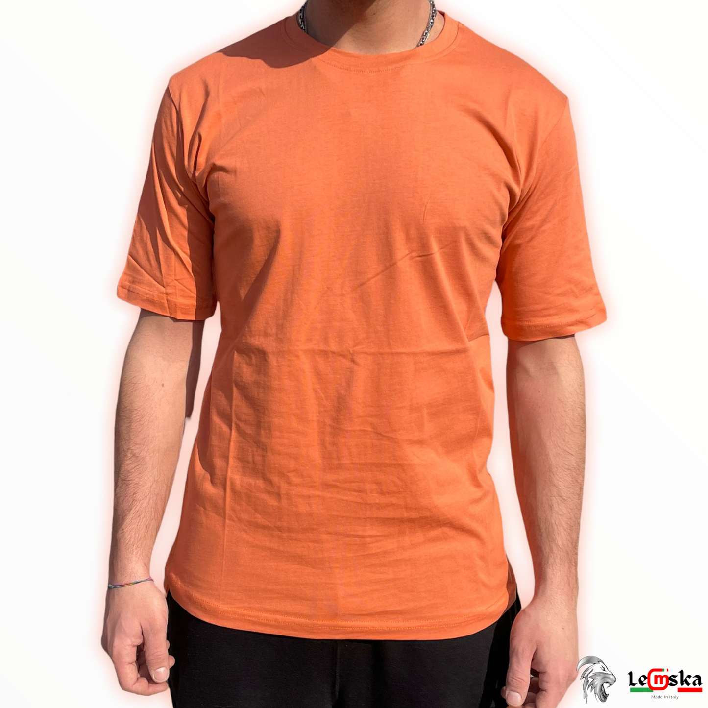 T-Shirt Neutra Oversize Prodotto 100% Made In Italy