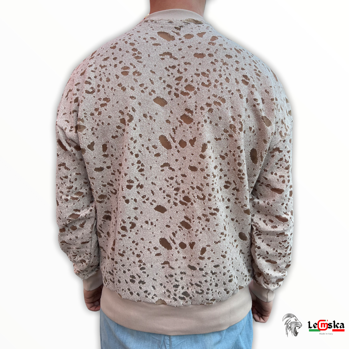 MAGLIONCINO IN FELPA DI COTONE UOMO MADE IN ITALY