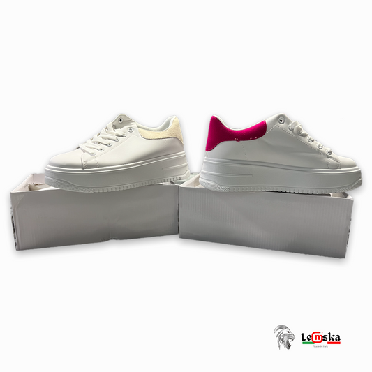 SNEAKERS PLATFORM DONNA IN ECOPELLE MADE IN ITALY