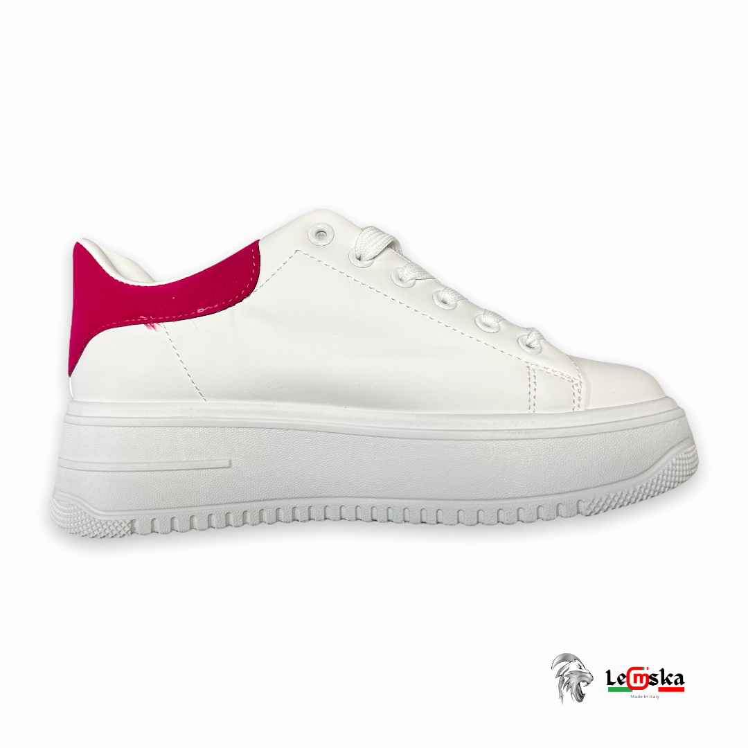 SNEAKERS PLATFORM DONNA IN ECOPELLE MADE IN ITALY