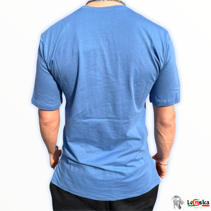 T-Shirt Neutra Oversize Prodotto 100% Made In Italy