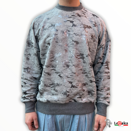 MAGLIONCINO IN FELPA DI COTONE UOMO MADE IN ITALY