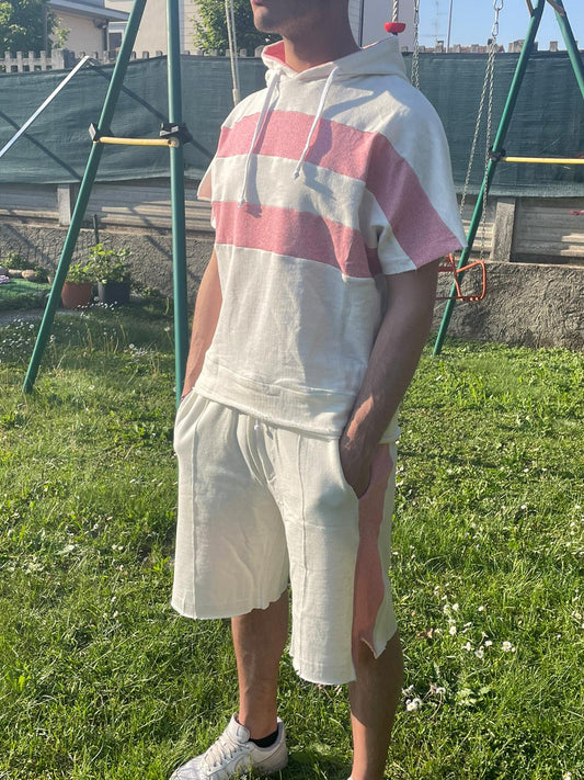 COMPLETO CORTO di Cotone in 3 Varianti di colore Made in Italy