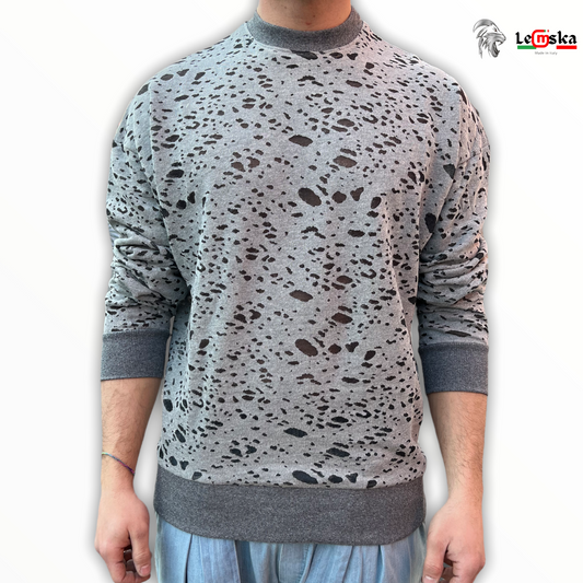 MAGLIONCINO IN FELPA DI COTONE UOMO MADE IN ITALY