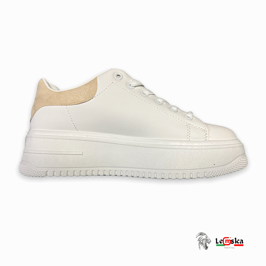SNEAKERS PLATFORM DONNA IN ECOPELLE MADE IN ITALY