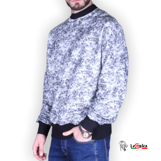 MAGLIONCINO IN FELPA DI COTONE UOMO MADE IN ITALY